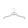 Clear Plastic Dress Hanger 17  200 per case Cheap