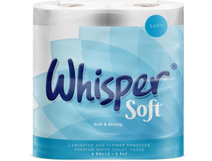 Whisper Soft Luxury Toilet Roll 2Ply White Pack Of 40 Online Hot Sale