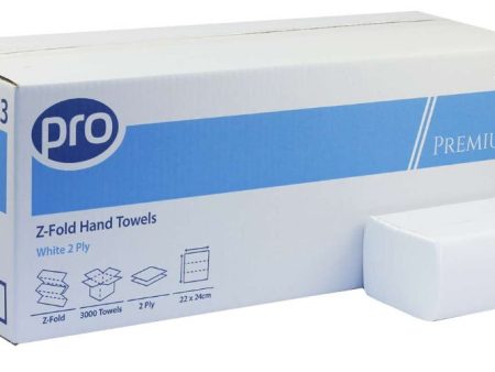 Z Fold Hand Towel 2 Ply White x 3000 Online Sale