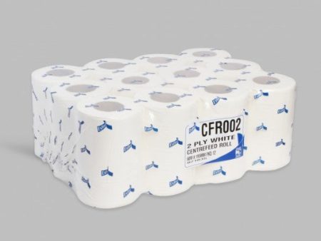 Mini Centrefeed 60m 2Ply White Pack Of 12 Online