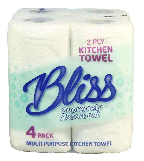 Bliss Kitchen Rolls 2Ply White Pack Of 24 Online Sale