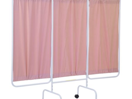 Mobile Antimicrobial Three Panel Privacy Screen Cheap