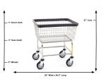 NARROW WIRE LAUNDRY CART Online Hot Sale