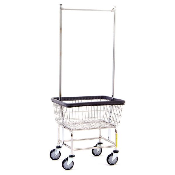 STANDARD LAUNDRY CART W  DOUBLE POLE RACK Discount