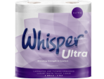 Whisper Ultra Luxury Toilet Roll 3 Ply White Pack of 40 For Discount