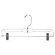 14  Clear Adjustable Pant Skirt Hangers with clips For Discount