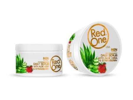 Redone - Face & Body Scrub Med Aloe Vera & Jordgubbar 450Ml For Sale