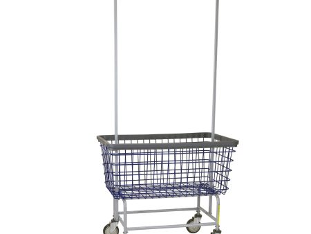 MEGA CAPACITY LAUNDRY CART W  DOUBLE POLE RACK Online