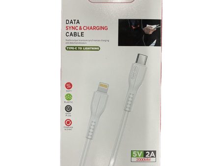 Ven-Dens   Smart Tech Type-C to Lightning Sync & Charging Cable 2 Meter Online Hot Sale